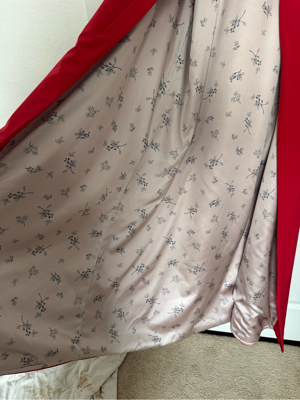 Rainsisters trapeze, classic trench, red coat - Picture 9 of 11